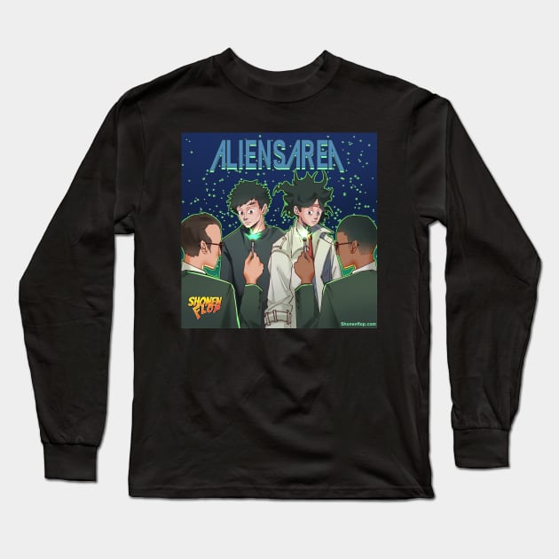 Aliens Area - Shonen Flop Long Sleeve T-Shirt by Shonen Flop